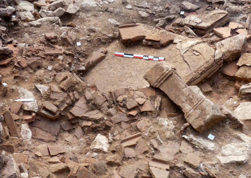 Archaeologists Discover Rare Painted Image of Celtic God Sucellus in Ancient French Sanctuary
