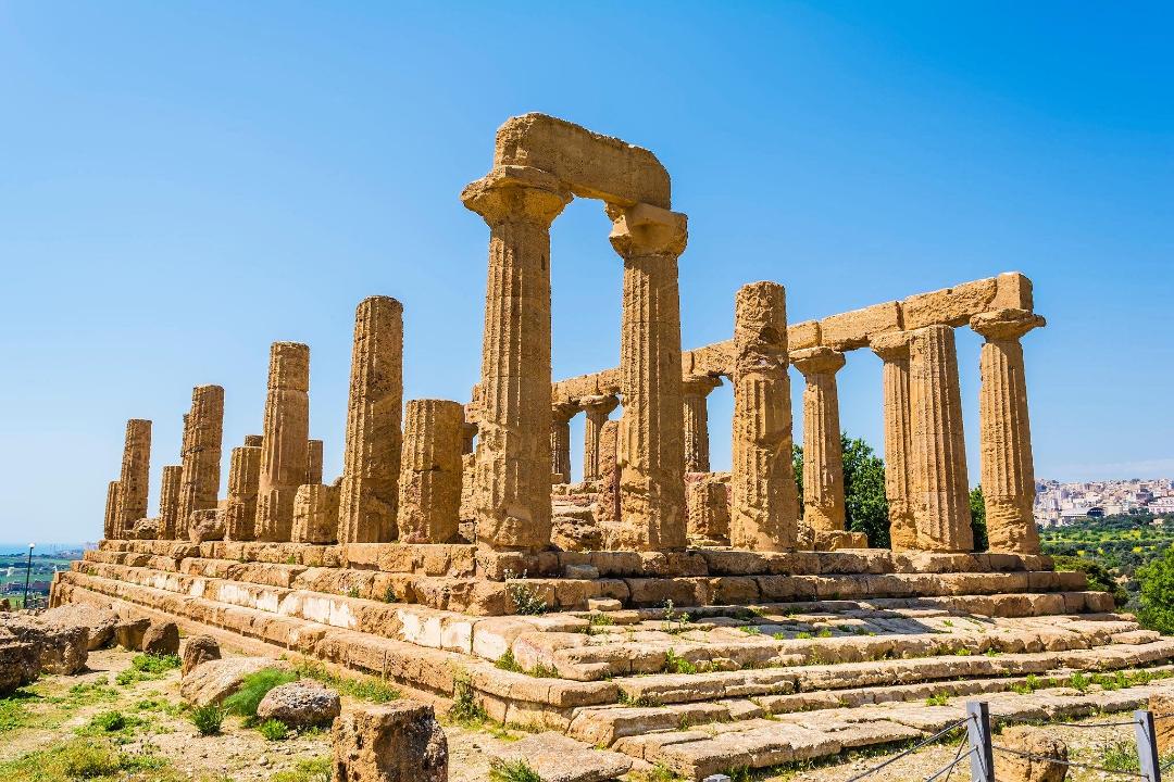 The Temple of Juno (Hera) – the recent discovery was made nearby.

